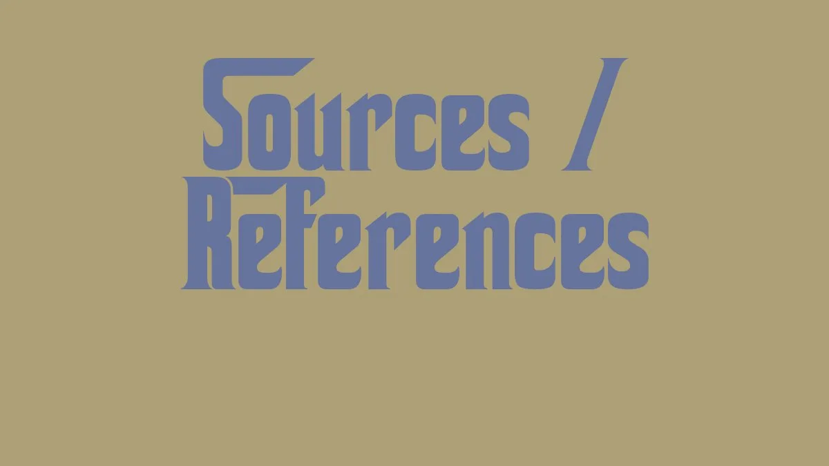 Sources / References - NameLibrary